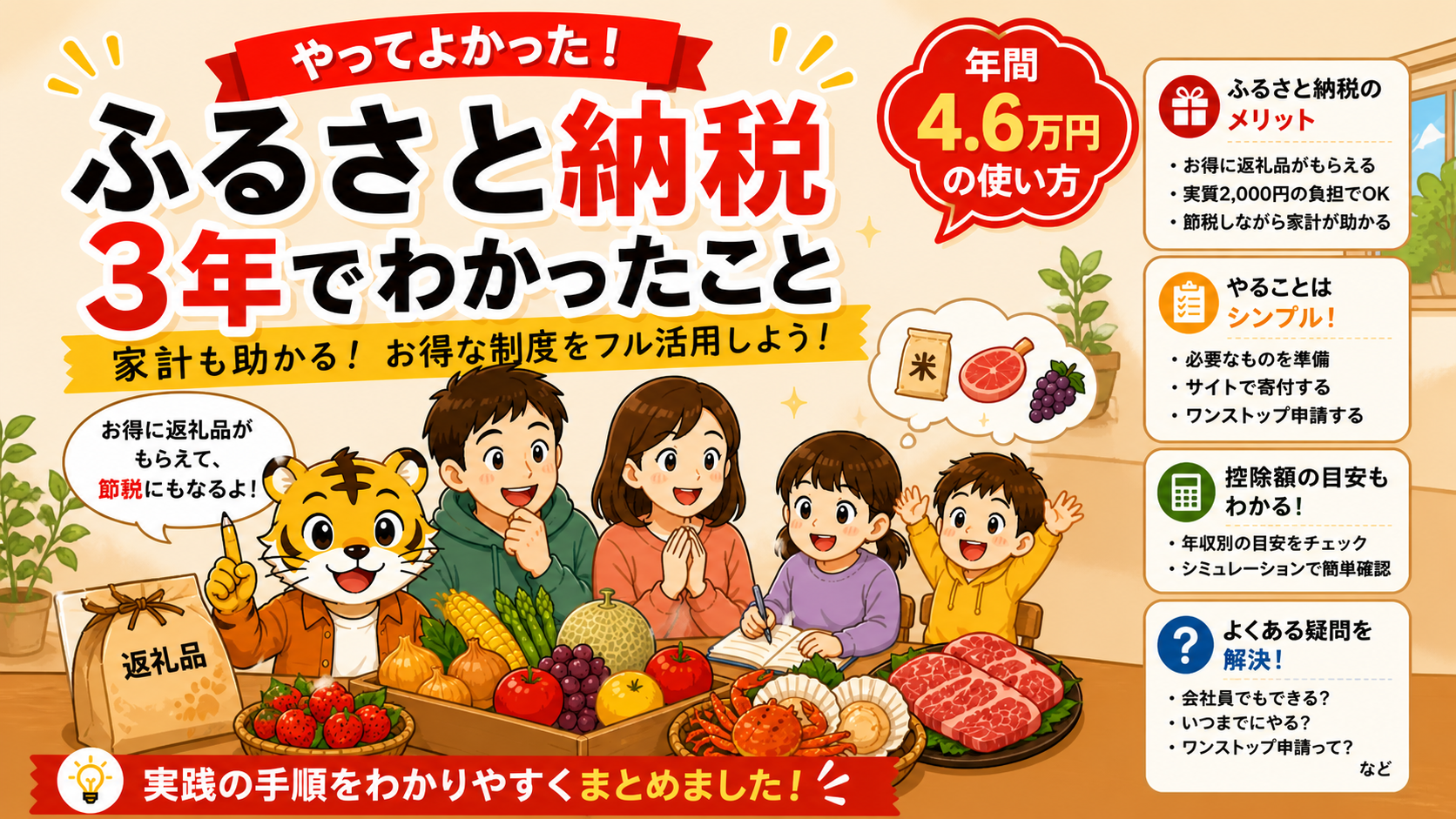 ふるさと納税3年やってわかったこと【年間4.6万円の使い方と実践手順まとめ】