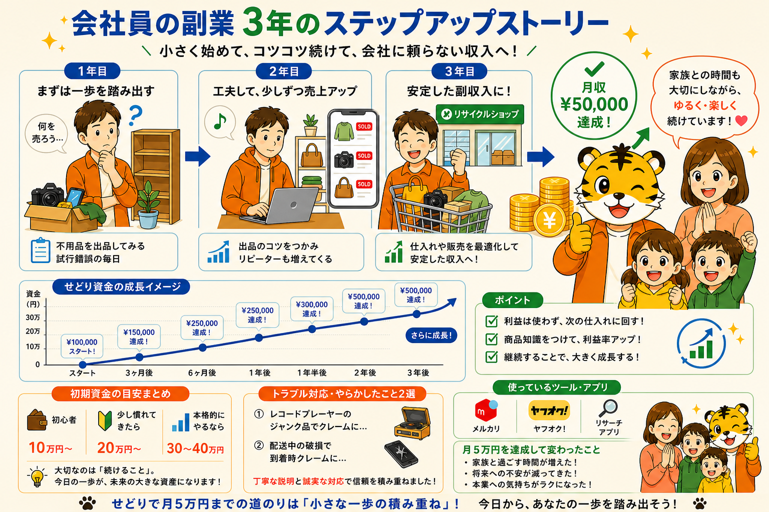 中古せどりで月5万円は稼げる?3年間の実録|1年目48万→2年目88万→継続中【サラリーマン副業】